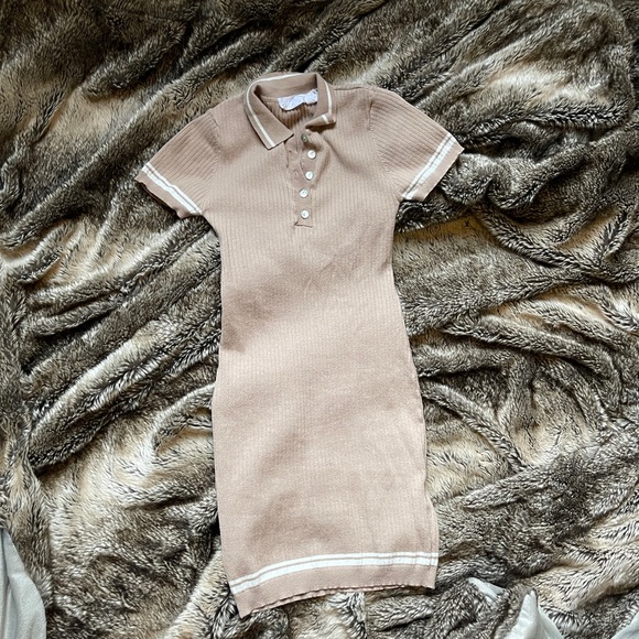 Workhall Sz S Ribbed Collared Dress - Picture 4 of 4